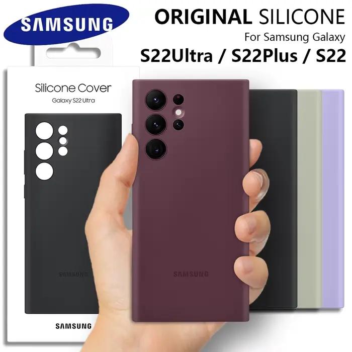 Coque originale en Silicone souple de haute qualité pour Samsung Galaxy S22 Ultra S22Ultra