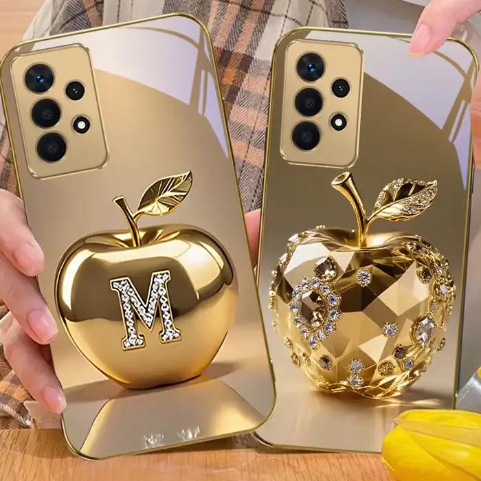 Dauphin doré pour Samsung A14 15 13 A16 A25 A26 A31 32 A33 34 A35 50 51 52 53 54 55 56 70 71 72 73 coque de téléphone