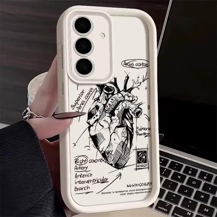 Coque en silicone haute qualité avec motif marbre pour Samsung S24 S23 S22 Ultra Plus et autres modèles smartphones protection choc résistance aux rayures design élégant pour homme et femme