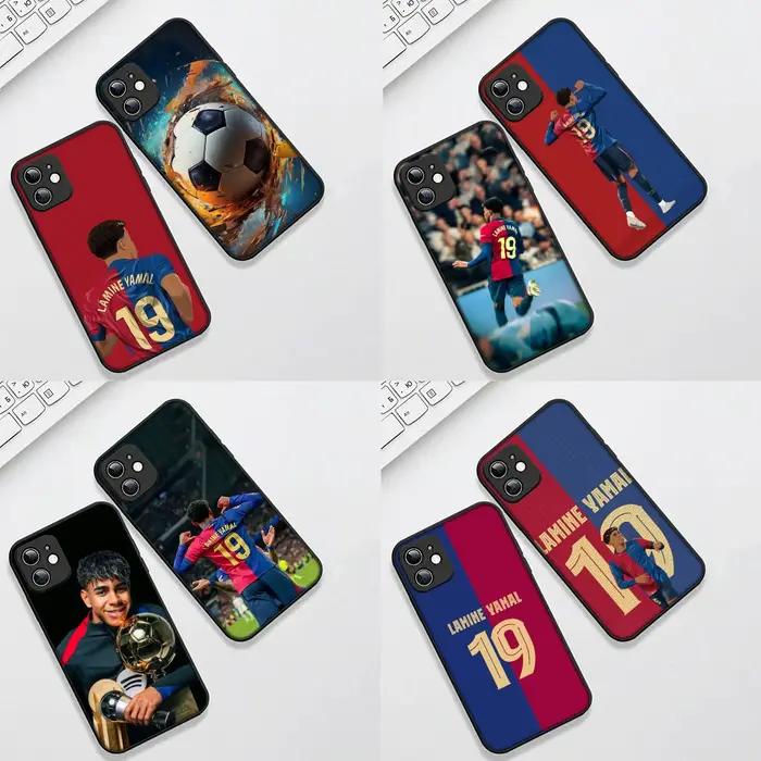 Coque de protection sportive pour Samsung Galaxy Note 20 Ultra 10 8 9 S10 Plus Lite S8 A70 A24 A25 S10E A37 A57 A55 A7 avec design No19足球队标志