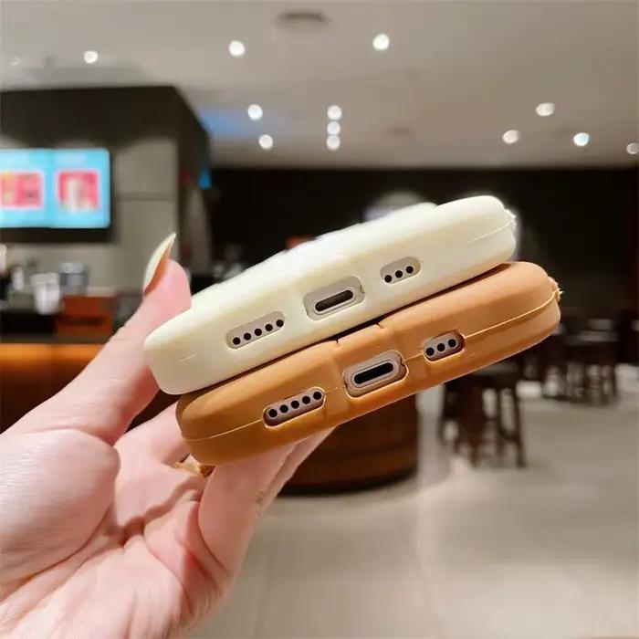 Pour iPhone 13 Pro 12 Mini 16 15 Pro Max 14 Plus 11XXX XR 7 8 SE mignon 3D Couple Rilakkuma ours silicone coque arrière souple