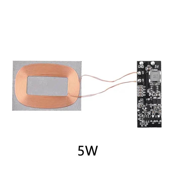 Chargeur sans fil à induction électromagnétique, technologie de charge sans fil, carte PCBA, chargeur sans fil bricolage pour téléphone portable, appareil mobile, 3W, 5W