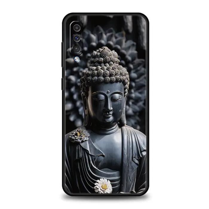 Coque de téléphone avec statue de Bouddha en pierre pour Samsung A56 A36 A26 A54 A52 A24 A14 A50 A72 A70 A40 A06 A12 A22 A34 A42 A32 A04s A16 5G