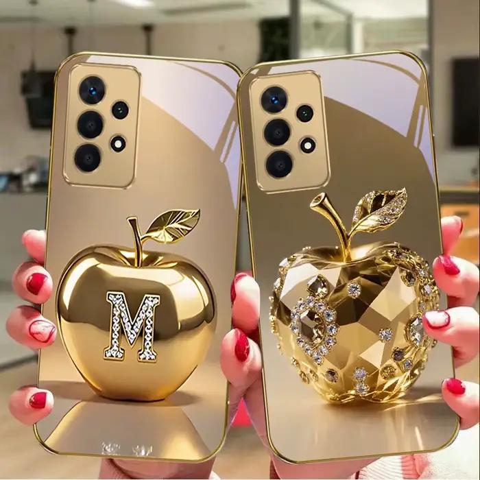 Dauphin doré pour Samsung A14 15 13 A16 A25 A26 A31 32 A33 34 A35 50 51 52 53 54 55 56 70 71 72 73 coque de téléphone