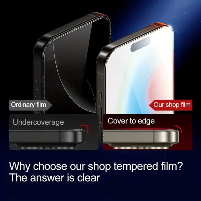 Protecteur d'écran en verre trempé pour iPhone 16 15 14 13 12 11 17 Pro Max 16e