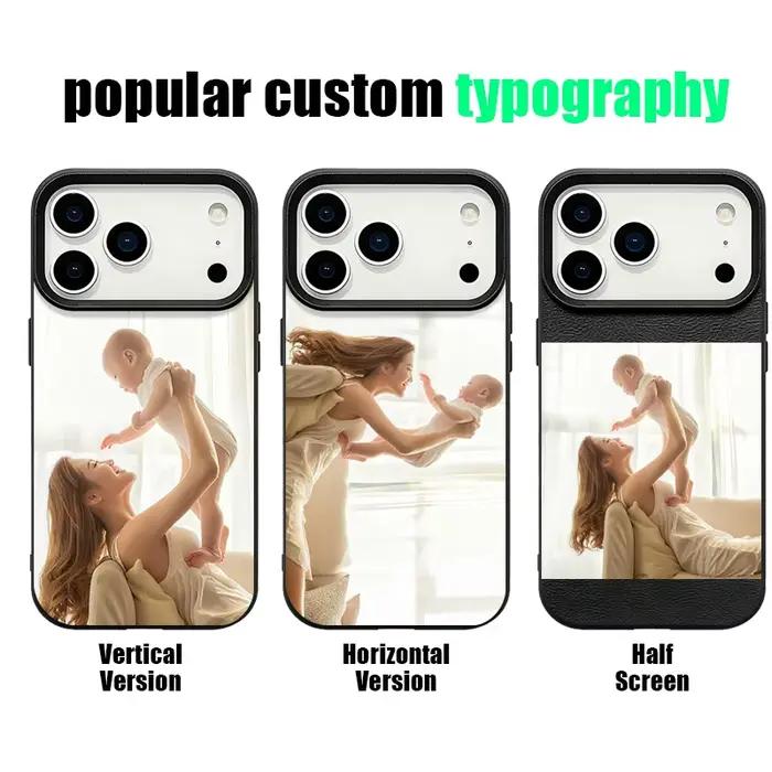 Coque personnalisable avec photo DIY pour iPhone 16 16 Pro 15 15 Pro 14 13 12 11 - Protection en silicone TPU antidé