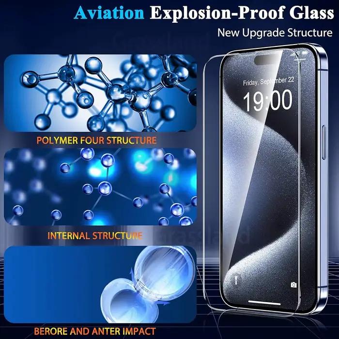 Protecteur d'écran en verre pour iPhone