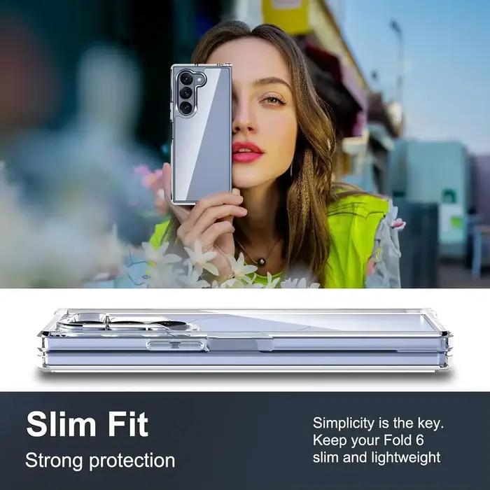Coque Transparente PC et TPU pour Samsung Galaxy Z Fold 7/6/5/4/3 Housse de Protection Antichoc Occasions Spéciales