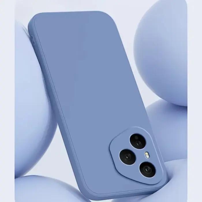 Coque de téléphone en Silicone liquide d'origine pour Honor 400 Pro 400 Lite 400 5G couleur bonbon TPU antichoc protéger couverture arrière souple