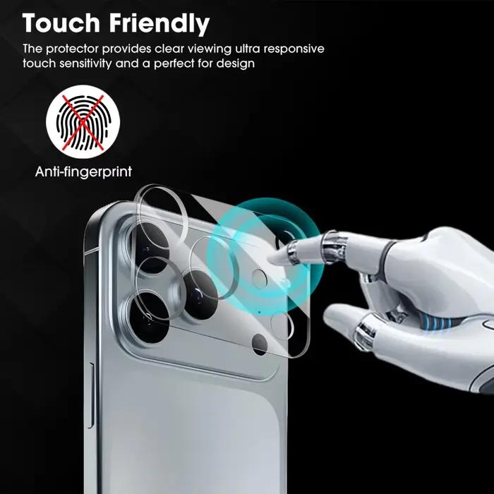 2 + 2 verre trempé de protection arrière pour iPhone 17 Air 16 15 Plus Pro Max 17Air 17Pro Film d'objectif d'appareil