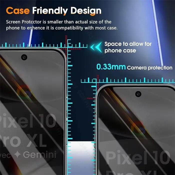 Verre de protection de la vie privée pour Google Pixel 10 Pro XL Pixel10 Pixel10Pro Pixel10ProXL 10a