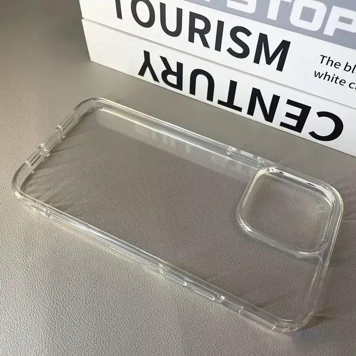 Coque de téléphone de luxe en acrylique souple et Transparent