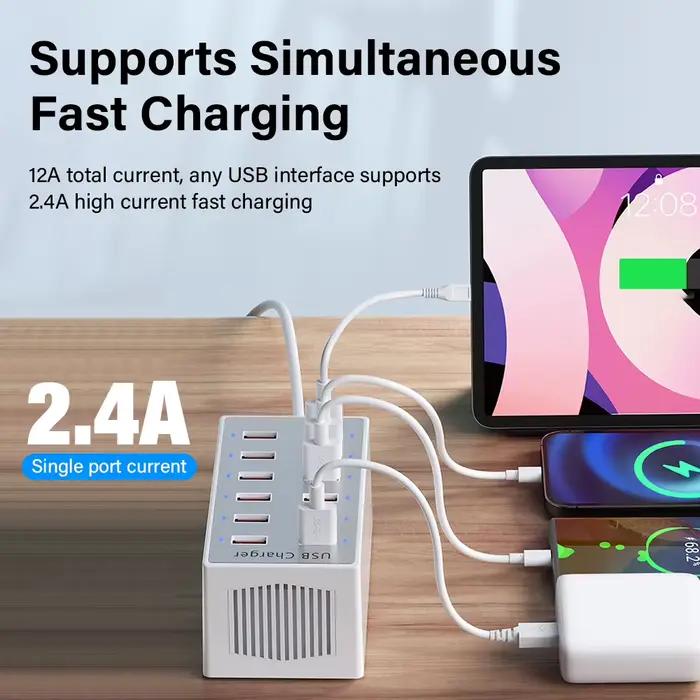 Station de chargeur multi-USB S6 12 ports