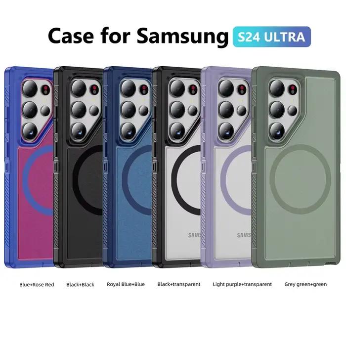 Coque de téléphone robuste antichoc pour Samsung Galaxy S24 S25 Ultra S24 + S23 FE S22 5G