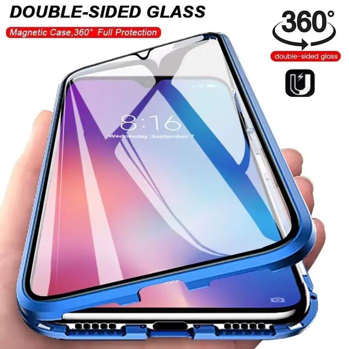 Coque en verre trempé magnétique pour OPPO Reno 7 8 10 et versions pro, protection complète, design élégant pour homme et femme, occasions quotidiennes et spéciales