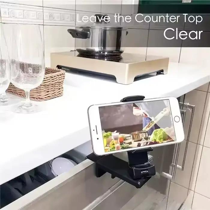 Support de téléphone portable pliable et rotatif pour bureau