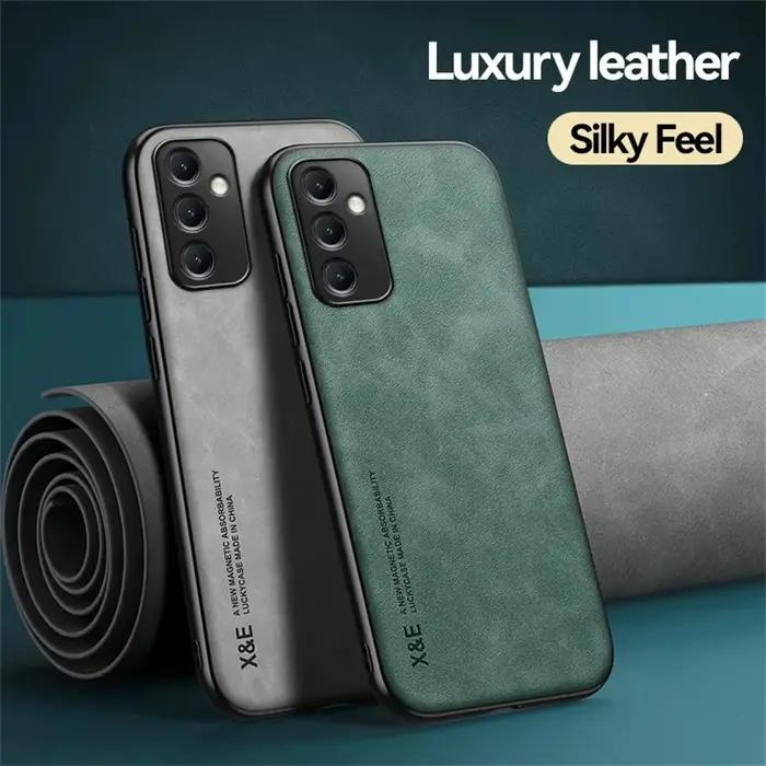 Coque de téléphone en cuir de mouton