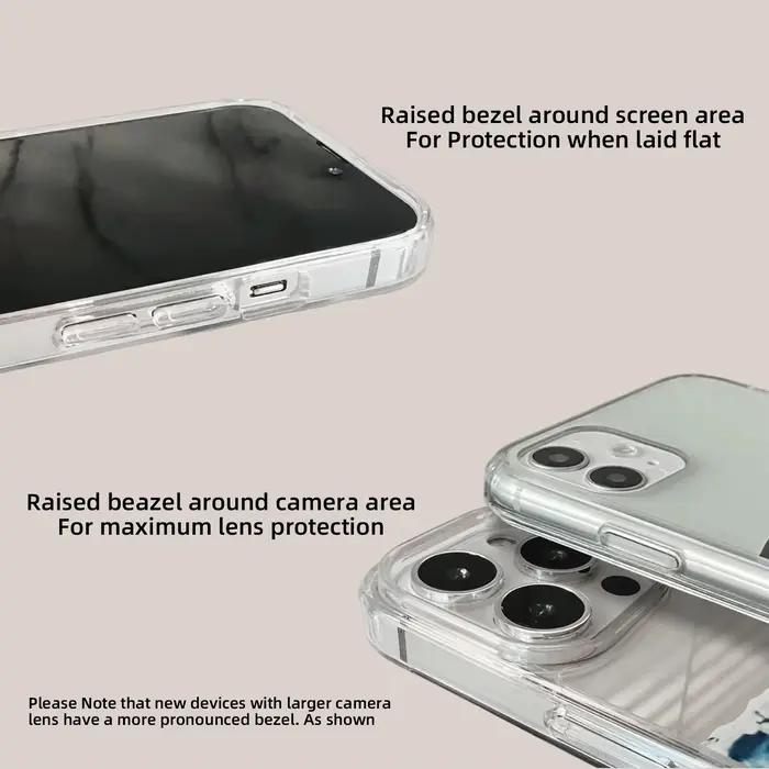 Coque de téléphone transparente personnalisée pour Samsung