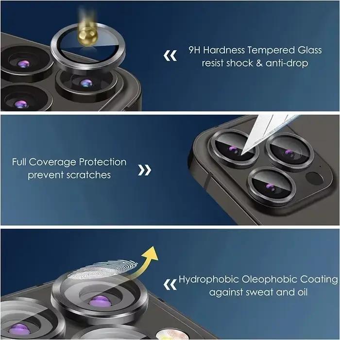 Protecteur d'objectif en métal pour iPhone