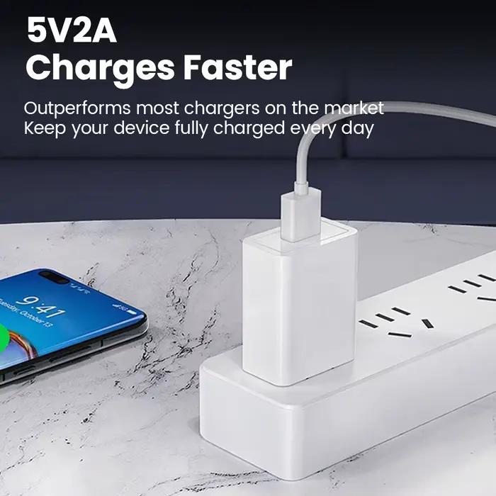 Chargeur mural USB 5V 2A pour téléphone