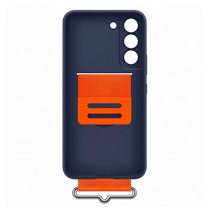 Coque d'origine Samsung Galaxy S22 S22 + en silicone pour smartphone avec sangle