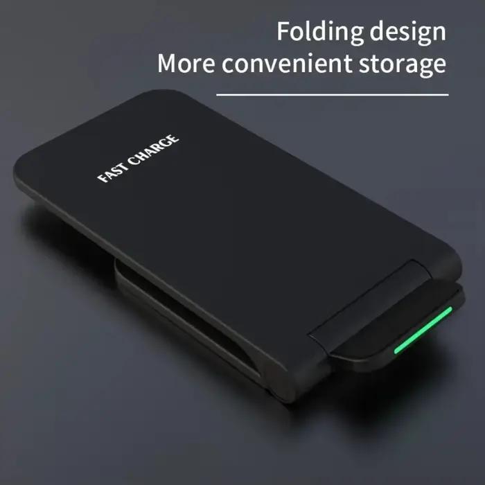 Support de charge sans fil XIKCU pour iPhone 17 16 15 14 13 12 Pro X XS Max XR 8 Samsung Xiaomi - Station de charge rapide à induction sans fil avec support et indicateur de charge