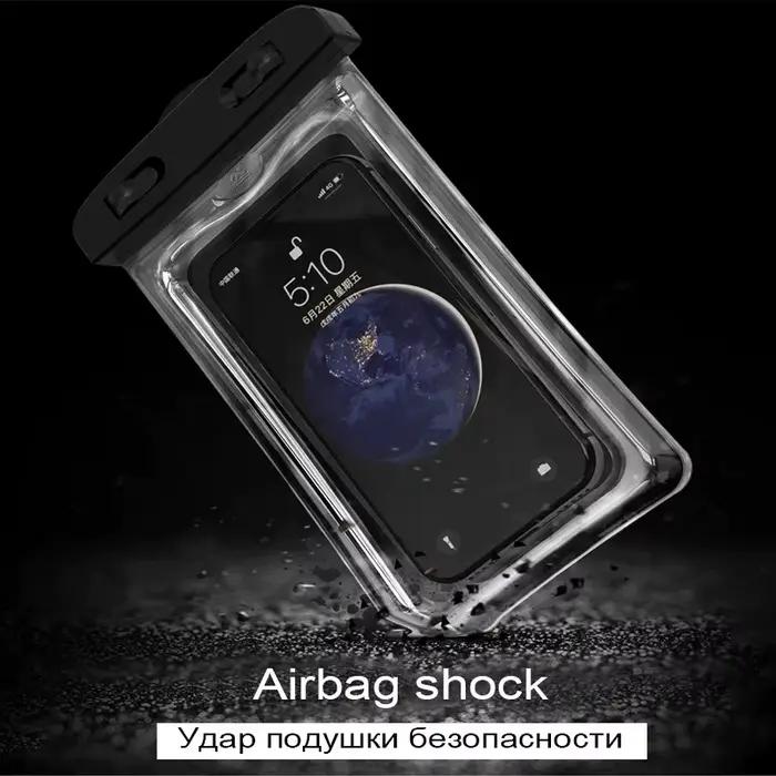 Airbag flottant étanche sac de natation en plein Air coque de téléphone pour iPhone Samsung Xiaomi Redmi Huawei téléphones sac housse de protection