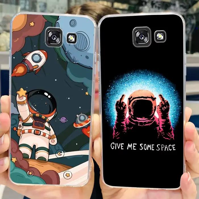 Pour Samsung Galaxy A5 2017 étui mignon peint couverture souple Silicone coque de téléphone