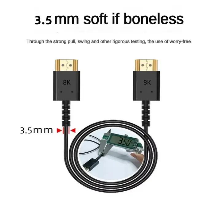 Câble à fibres optiques HDMI 2.1, 8K 60Hz, 4K 120Hz câble à fibres actifes HDMI vers HDMI 48Gbps 5m 10m 15m 20m 30m pour TV RTX 4070/4090