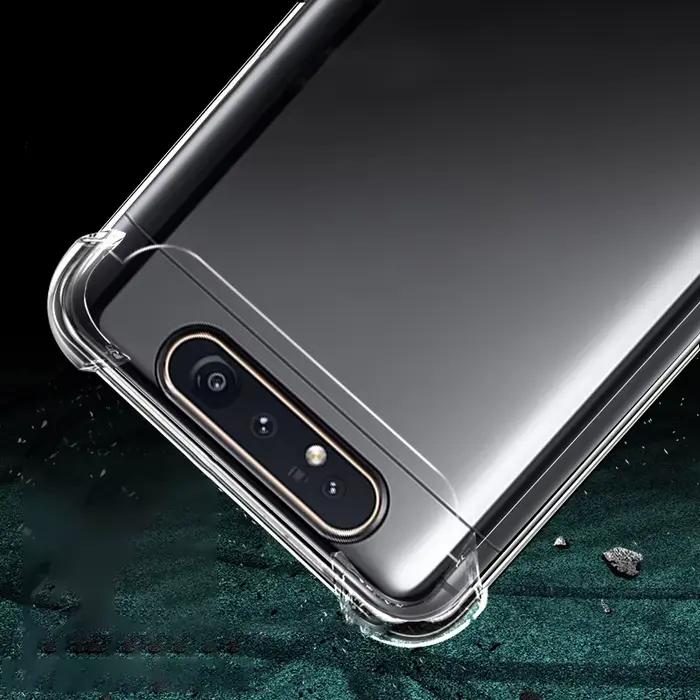 Coque de téléphone transparente souple de haute qualité pour Samsung Galaxy A80