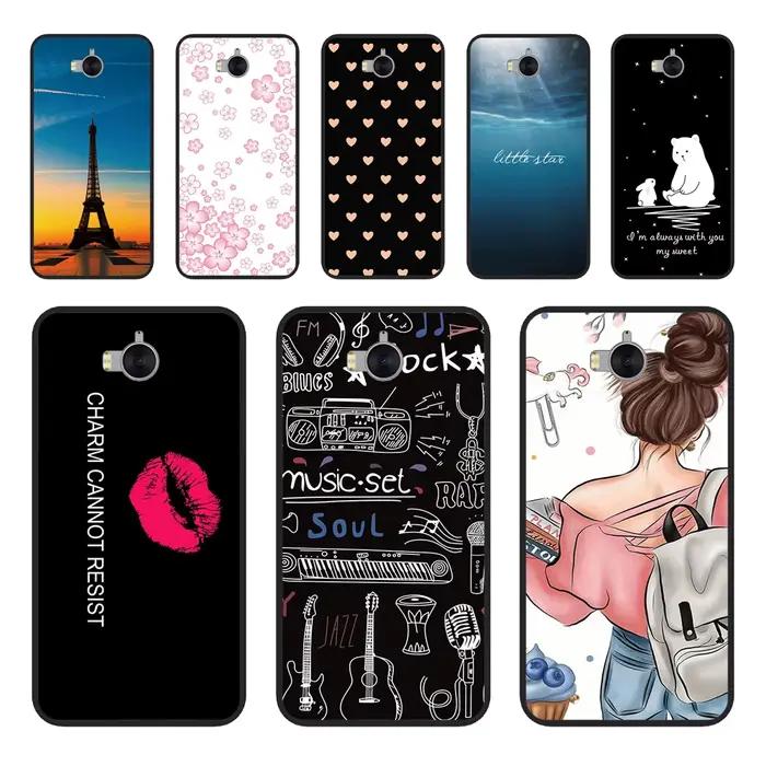 Coque de téléphone en silicone pour Huawei Y6 2017 / Y5 2017