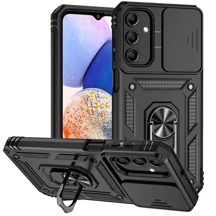 Étui pour objectif d'appareil photo coulissant protection complète antichoc coque fondue en ABS cuir véritable EVA Jean microfibre néoprène nylon pour Samsung Galaxy A13 A23 A33 A53 A73 A22 A32 A52 A72 5G Armure A04S M13 M23 M33 M53