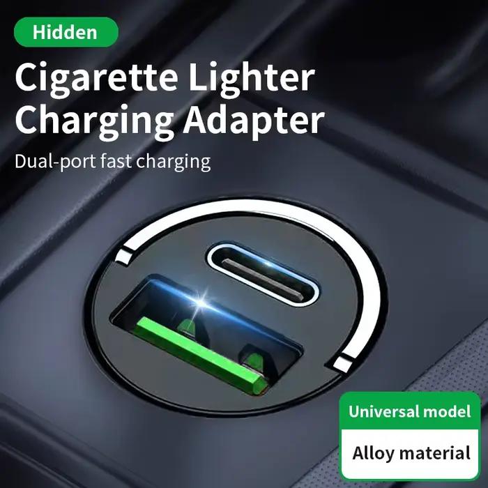 Mini chargeur de voiture 12-24V, charge rapide, USB Type C, pour téléphone portable, accessoires universels pour voiture, intérieur