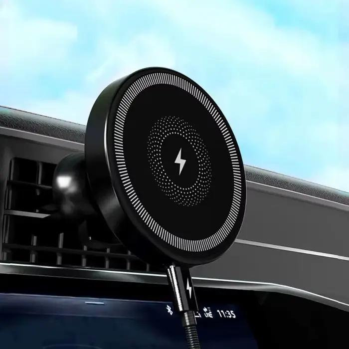 Support de chargeur magnétique sans fil pour voiture
