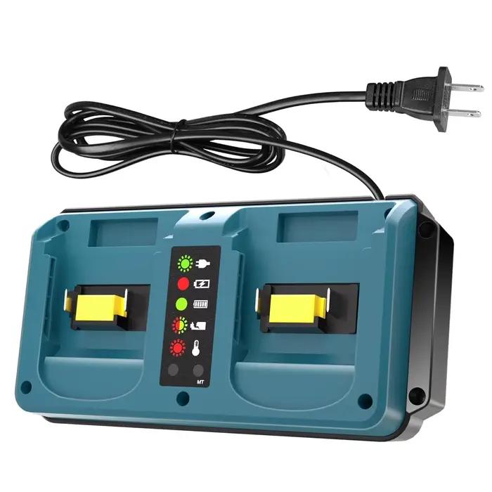 Chargeur de remplacement à double Port pour batterie Makita 18V, Compatible avec batterie Li-ion 14.4V-18V BL1815 BL1820 BL183
