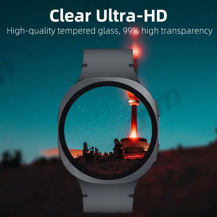 Verre trempé 9H pour Samsung Galaxy Watch 8 Classic 40mm 44mm 46mm Ultra (2025) 47mm, Film de protection d'écran en verre Ultra-HD