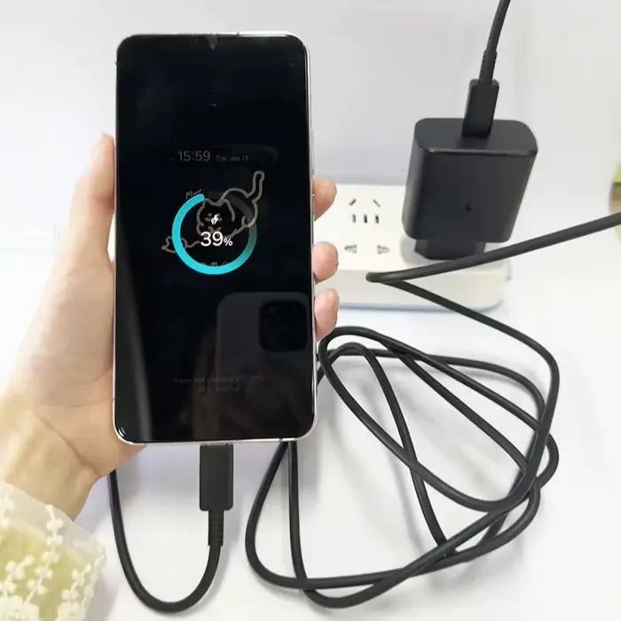 Chargeur Samsung d'origine 45w Super Fast Charge Adaptateur EU US USB C