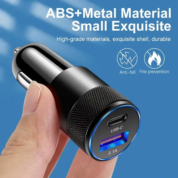 OlPG-Chargeur de voiture USB Type C