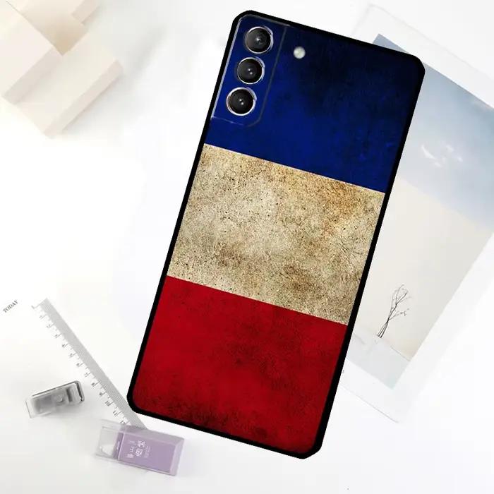 Coque de téléphone Drapeau National Français pour Samsung Galaxy S25 S24 S23 S22 S21 S20 S26 Ultra S10 Plus S23 FE S25 FE