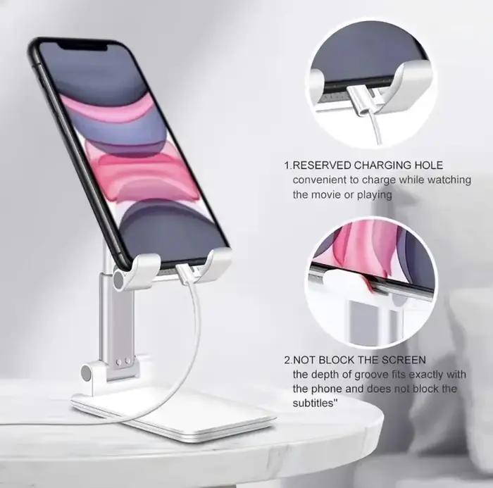 Support de téléphone portable de bureau réglable pour iPhone