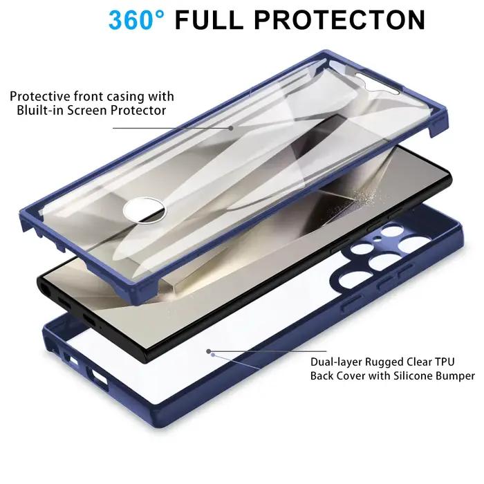Coque de téléphone à Protection complète Double face 360