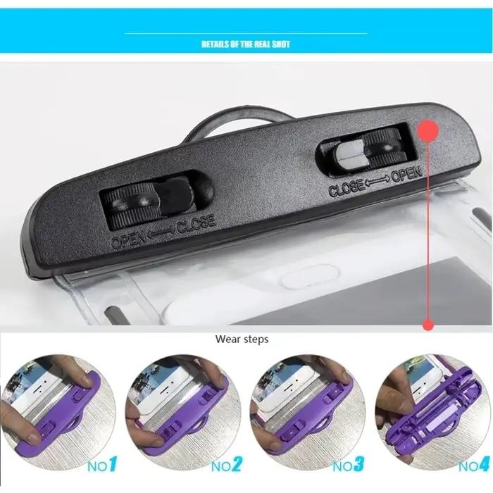Airbag flottant étanche sac de natation en plein Air coque de téléphone pour iPhone Samsung Xiaomi Redmi Huawei téléphones sac housse de protection