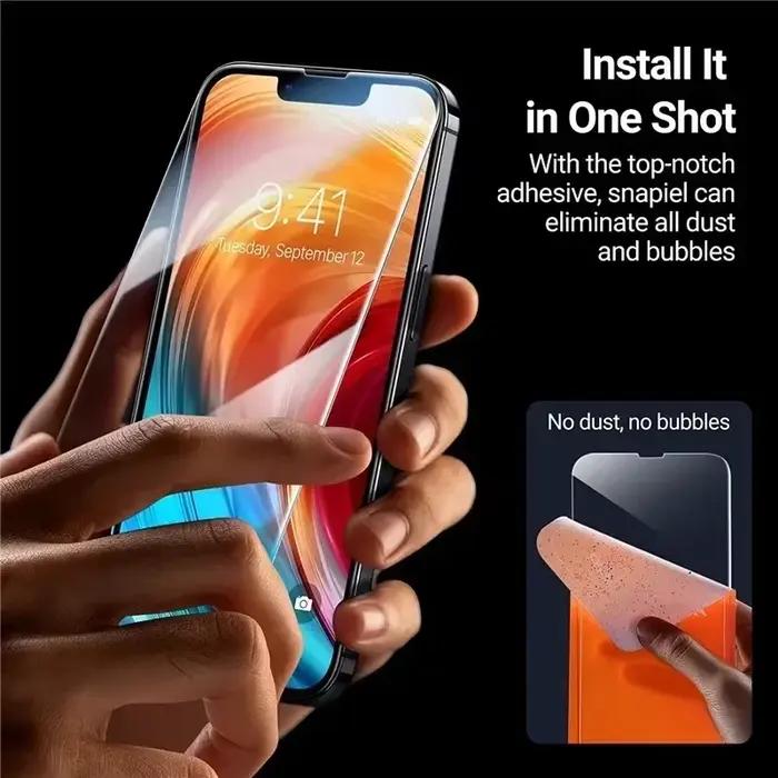 Film de protection en verre trempé pour iPhone 14 13 12 11 16 15 Pro Max et autres modèles, résistant aux rayures et aux éclats, pour une visibilité claire et sans empreintes digitales