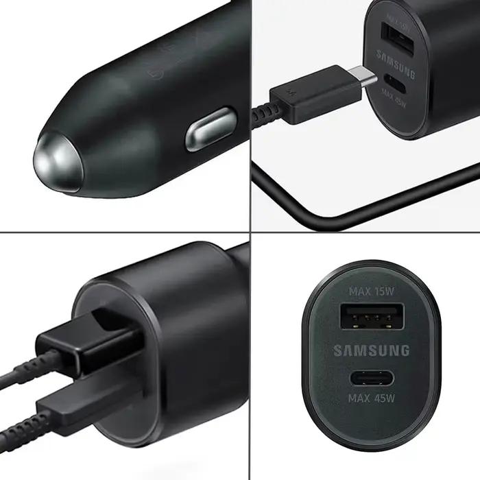 Chargeur de voiture Samsung 45W Type C PD à charge rapide