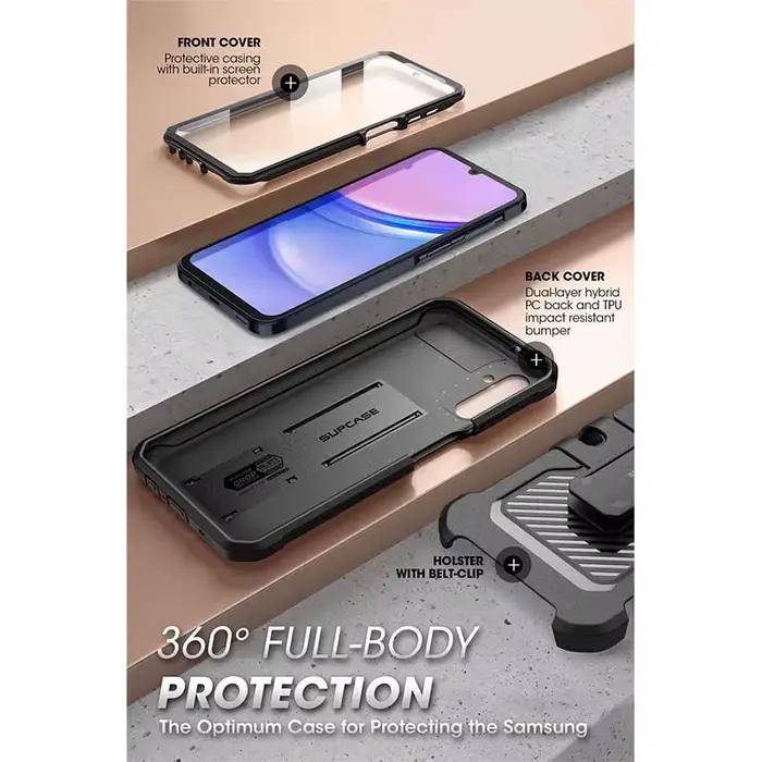 Coque de téléphone robuste avec protection d'écran intégrée