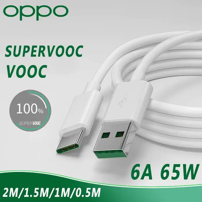 Câble Oppo 65w câble de chargeur Supervooc d'origine Type C Reno 8 7 5g 5 Pro 6 Lite 4 3 trouver X6 X5 Pro X X2 X3 Neo Vooc Charge rapide