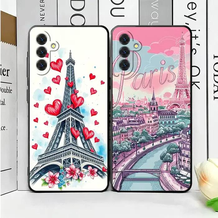 Coque de téléphone souple France Tour Eiffel Paris pour Samsung A17 A37 A57 A16 A26 A36 A56 A15 A25 A35 A55 A14 A24 A34 A54 A13 A23 A33 A5