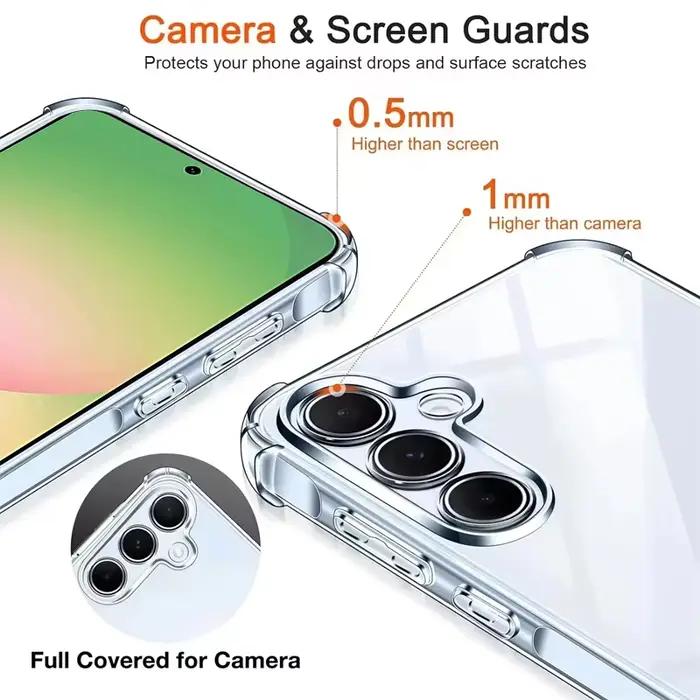Coque antichoc résistante aux chocs pour Samsung Galaxy A56 A55 A54 A17 A36 A26 A16 5G A15 A35 A25 A34 A14 A24 A33 A53 A13 A32 A52 A12 téléphone protecteur occasionnellement exposé à des conditions difficiles