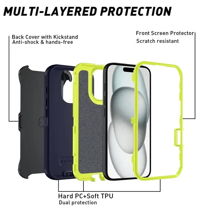 Otter Armor Box Coque de téléphone défenseur antichoc pour Iphone 17 16 11 12 13 14 15 Pro Max XSMAX 7 8 16E
