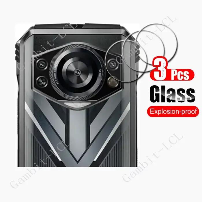 3 pièces verre trempé pour Doogee S Cyber Pro 6.58 DoogeeSCyber SCyber S118 DoogeeS118 Film de protection d'écran d'objectif de caméra arrière